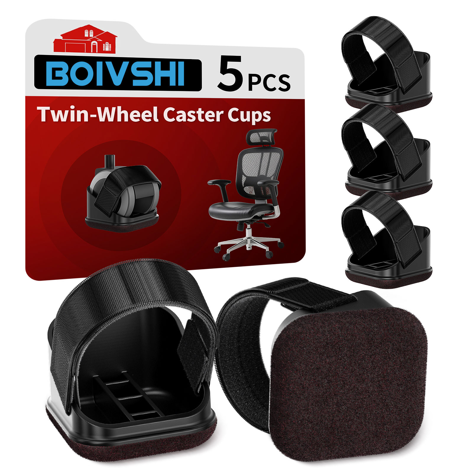 Office Furniture Equipment - 5PCS 의자 다리 보호대 사무실 의자