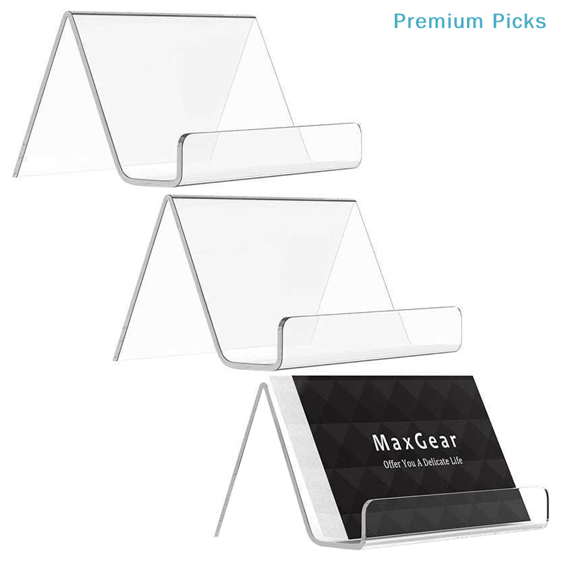 Office Furniture Layout - 휴대용 투명 아크릴 데스크탑 명함 홀더