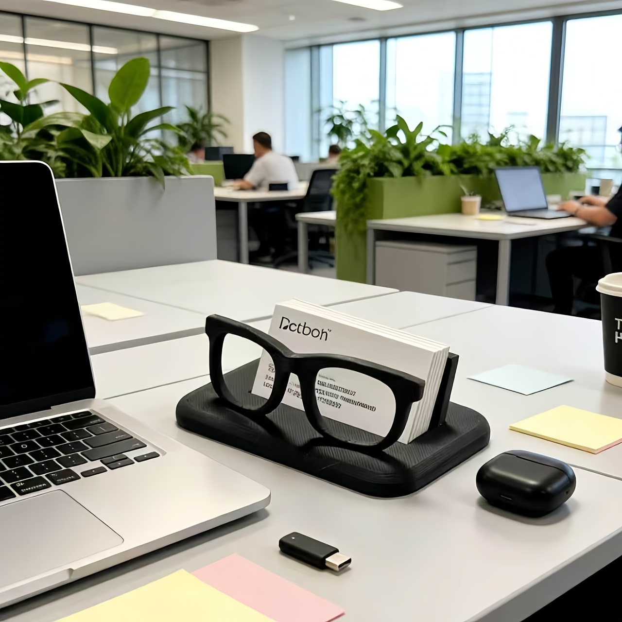 Office Furniture Names - 참신한 안경 모양 명함 홀더 데스크탑