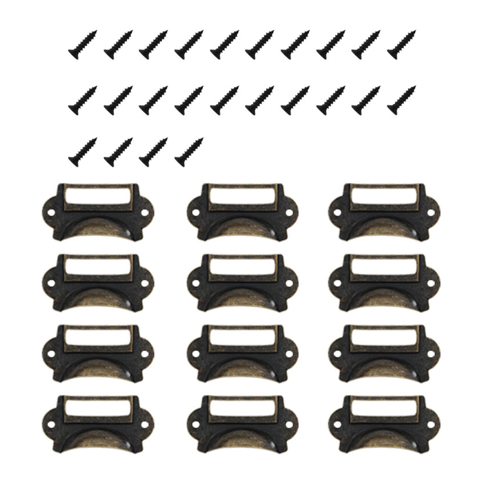 Office Furniture Names - 12Pcs 금속 서랍 손잡이 태그 프레임