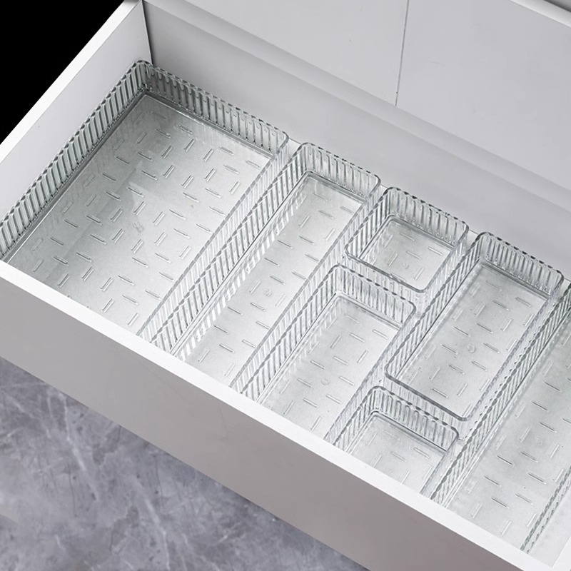 투명 서랍 정리함, 쌓을 수 있는 4가지 크기의 투명  - Drawer Organizer Tray 리뷰 및 가격