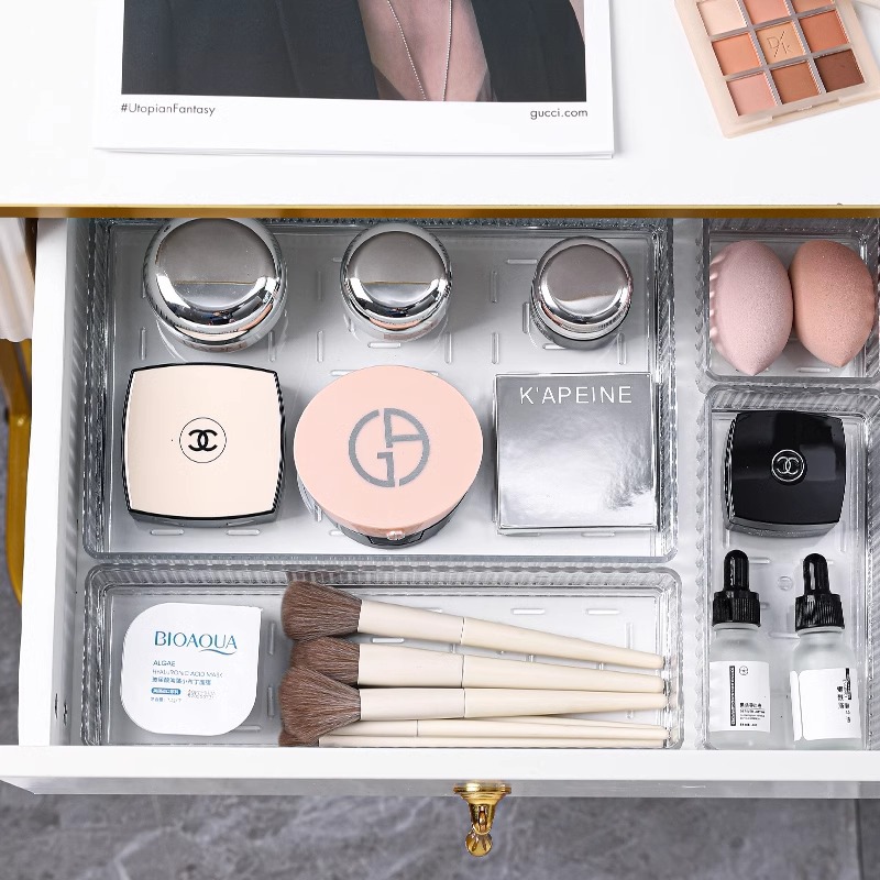 투명 서랍 정리함, 쌓을 수 있는 4가지 크기의 투명  - Drawer Organizer Tray 리뷰 및 가격