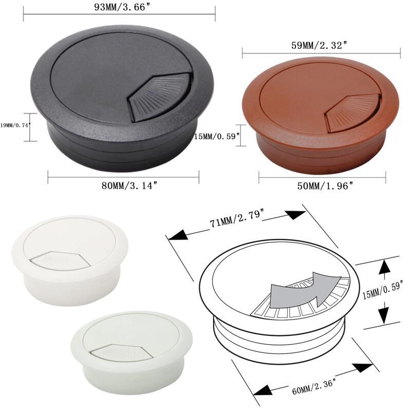 1개 케이블 홀 커버 코드 그로밋 책상 와이어 정리함  - Office Furniture Equipment 리뷰 및 가격