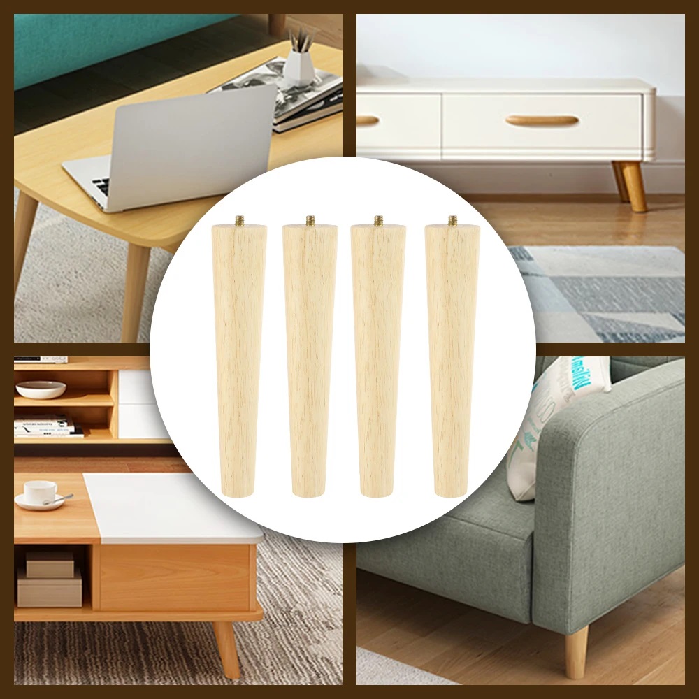4 세트 높이 목재 가구 다리 8/15/20cm 직선  - Office Furniture Solutions 리뷰 및 가격
