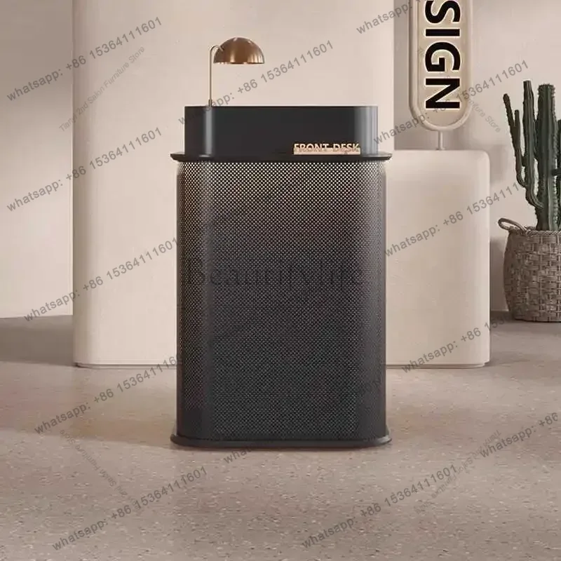 공장 직판 북유럽 스타일 블랙 접수 데스크 모던 심플  - Office Furniture Com 리뷰 및 가격
