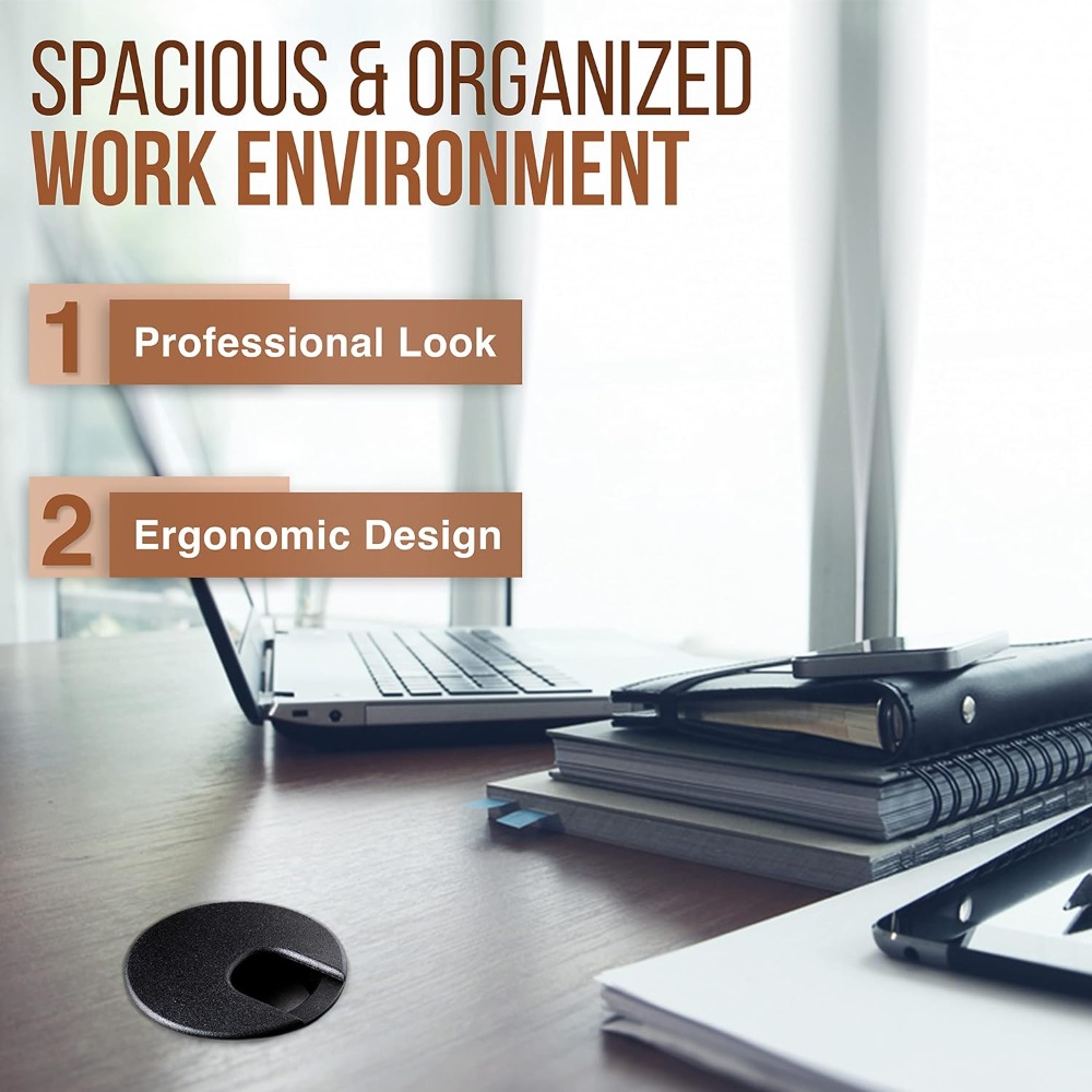 플라스틱 와이어 구멍 커버 1.5/2/2.5 인치 테이 - Office Furniture Equipment 리뷰 및 가격