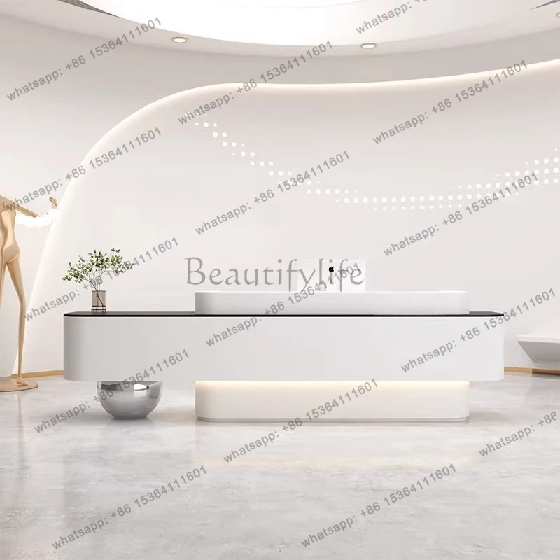 공장 직판 현대적인 인조 대리석 패턴 프런트 데스크 창 - Office Furniture Com 리뷰 및 가격