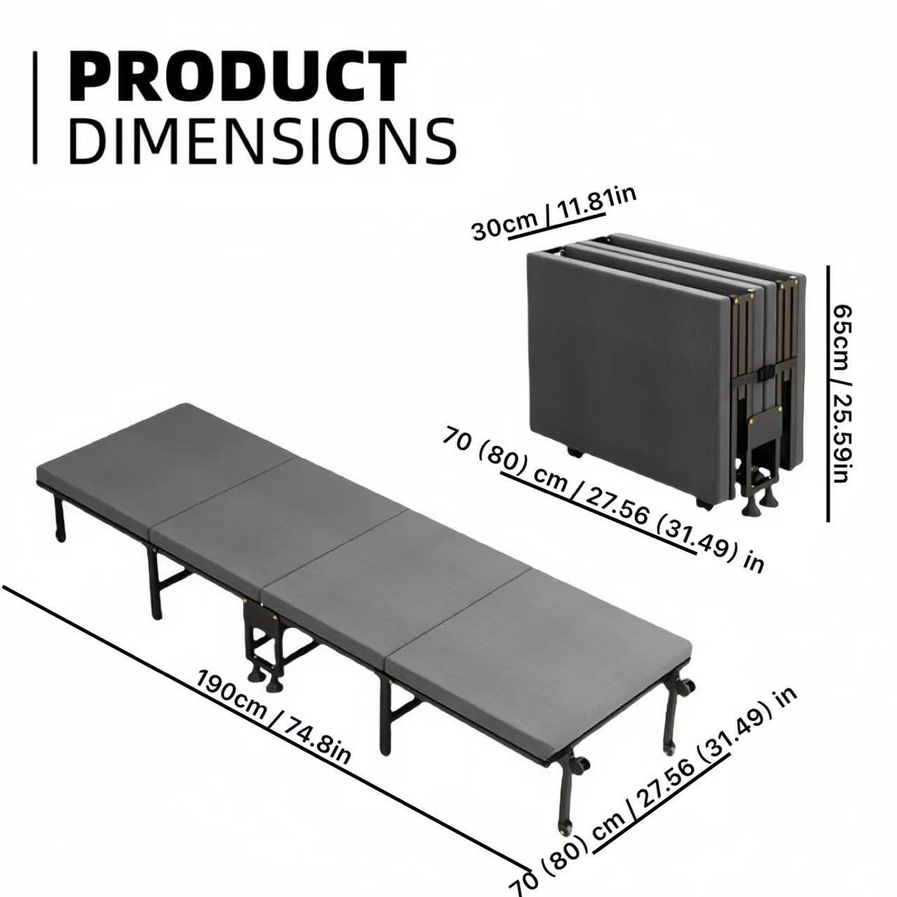 사무실 접이식 점심 시간 단일 휴대용 4단 접이식 침대 - Office Furniture Layout 리뷰 및 가격