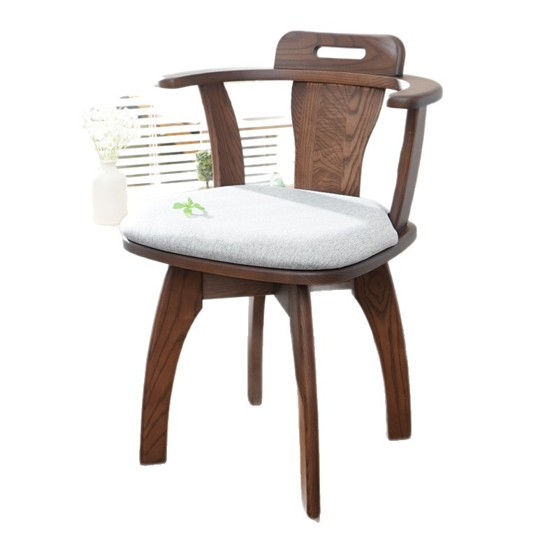 북유럽 스타일 원목 회전의자, 애쉬우드 블랙 월넛 등받 - Office Furniture Factory 리뷰 및 가격