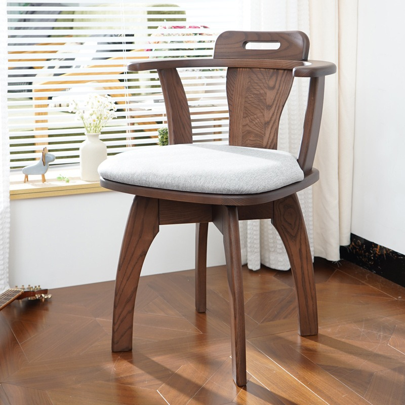 북유럽 스타일 원목 회전의자, 애쉬우드 블랙 월넛 등받 - Office Furniture Factory 리뷰 및 가격