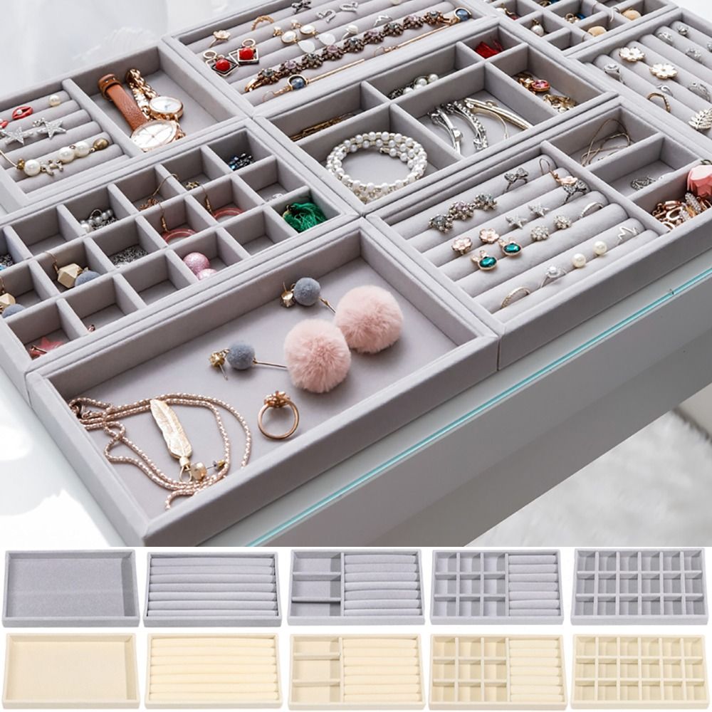 정리함 박스 스태커블 벨벳 보석 보관함 벨벳 디스플레이 - Drawer Organizer Tray 리뷰 및 가격