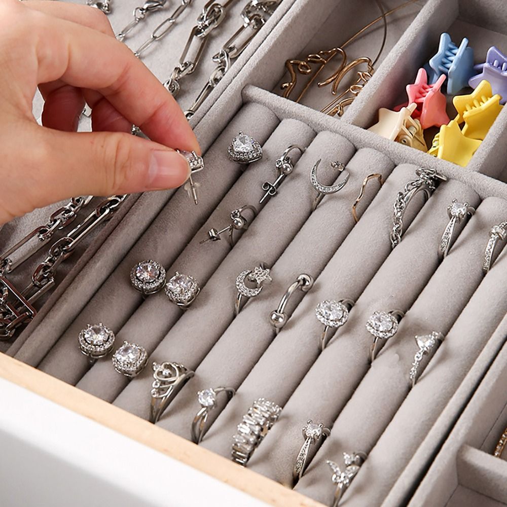 정리함 박스 스태커블 벨벳 보석 보관함 벨벳 디스플레이 - Drawer Organizer Tray 리뷰 및 가격