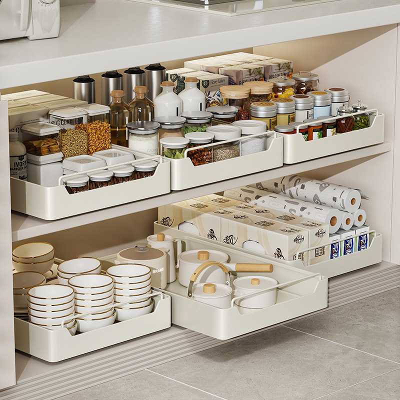 슬라이드 레일이 있는 주방 수납 메탈 홀더, 풀아웃 서 - Drawer Organizer Tray 리뷰 및 가격