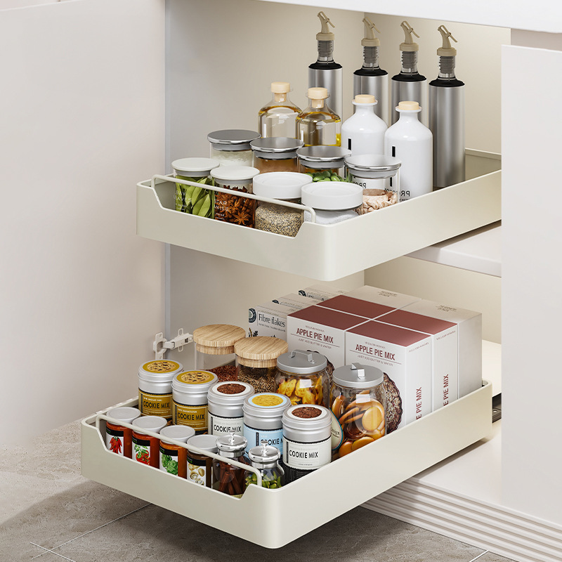 슬라이드 레일이 있는 주방 수납 메탈 홀더, 풀아웃 서 - Drawer Organizer Tray 리뷰 및 가격