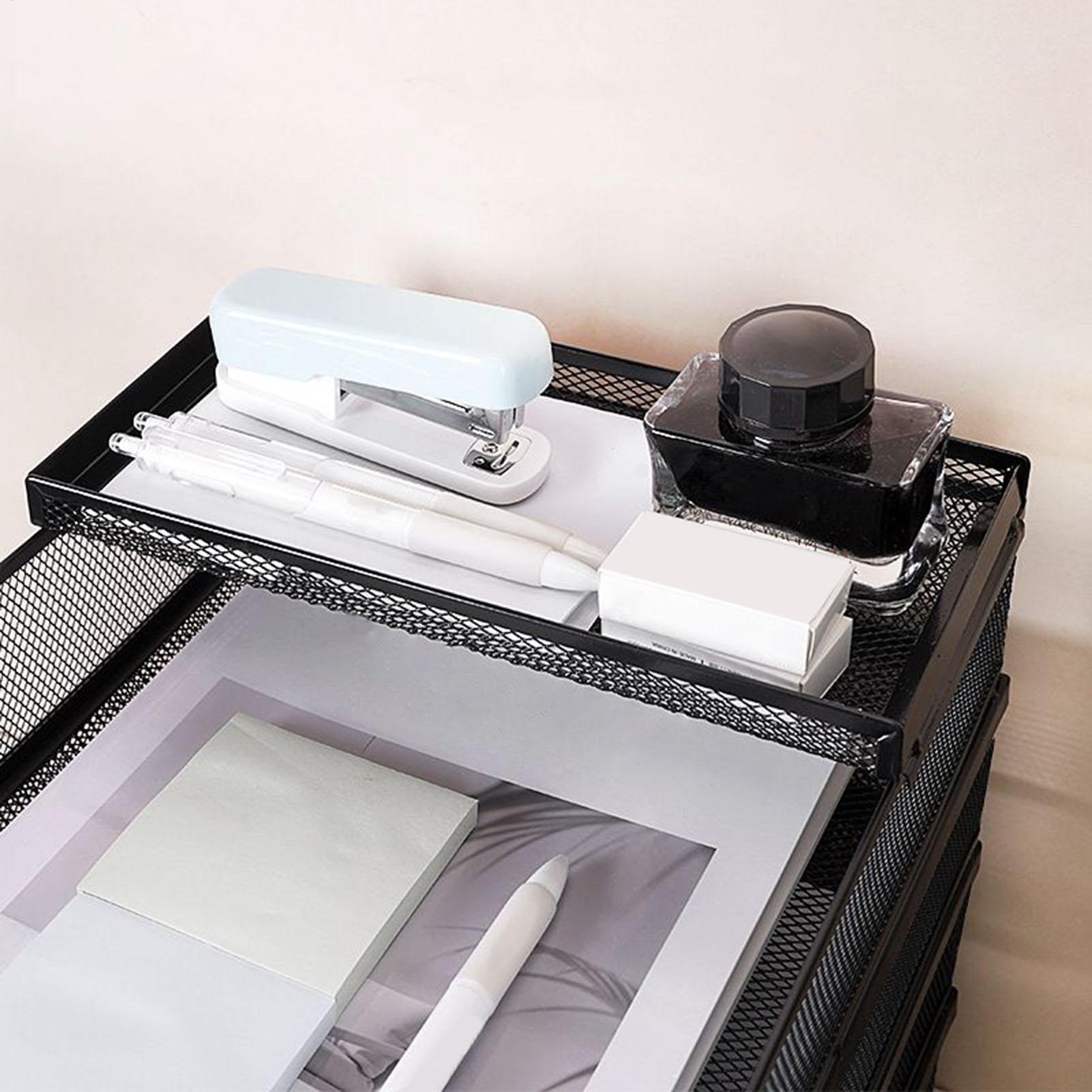 데스크 트레이 금속 메쉬 쌓을 수있는 파일 데스크탑 주 - Drawer Organizer Tray 리뷰 및 가격