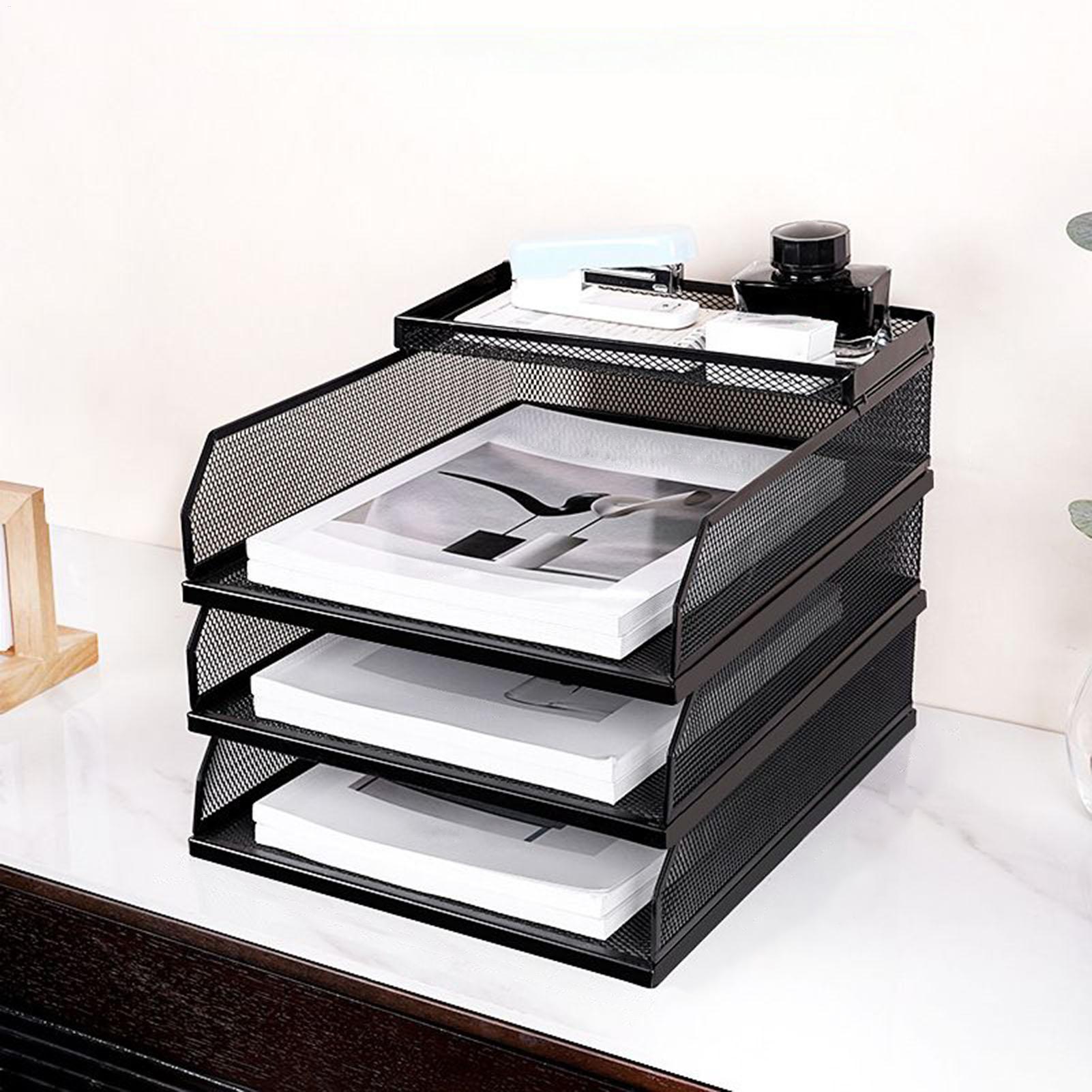 데스크 트레이 금속 메쉬 쌓을 수있는 파일 데스크탑 주 - Drawer Organizer Tray 리뷰 및 가격